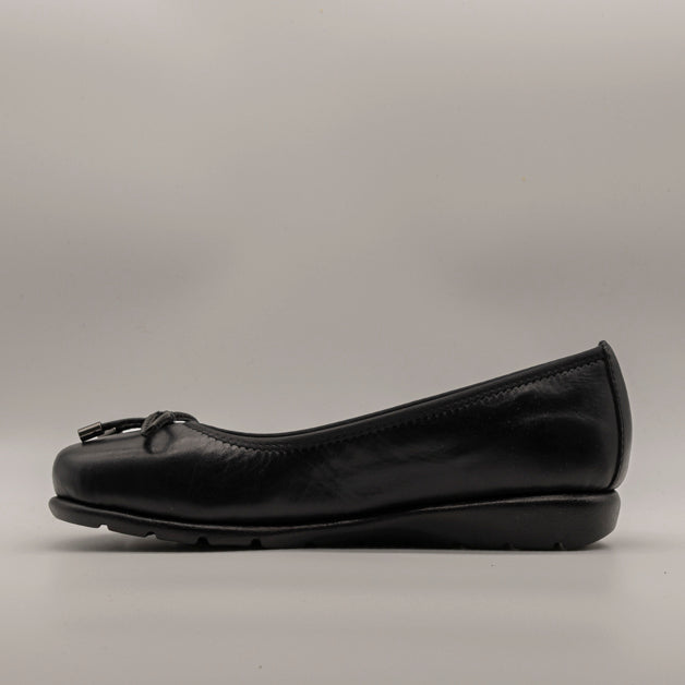 Valleverde ballerina donna pelle VS10100 nero - scarpe di qualità venduta a Milano da Pli-Pla