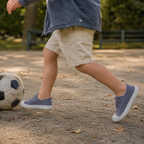 Victoria 106627 – Sneakers bambino in tela sostenibile con elastico - azzurro - scarpe di qualità venduta a Milano da Pli-Pla