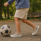 Victoria 106627 – Sneakers bambino in tela sostenibile con elastico - beige - scarpe di qualità venduta a Milano da Pli-Pla