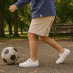 Victoria 106627 – Sneakers bambino in tela sostenibile con elastico - bianco - scarpe di qualità venduta a Milano da Pli-Pla