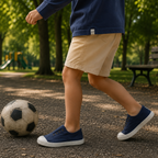 Victoria 106627 – Sneakers bambino in tela sostenibile con elastico - blu marino - scarpe di qualità venduta a Milano da Pli-Pla
