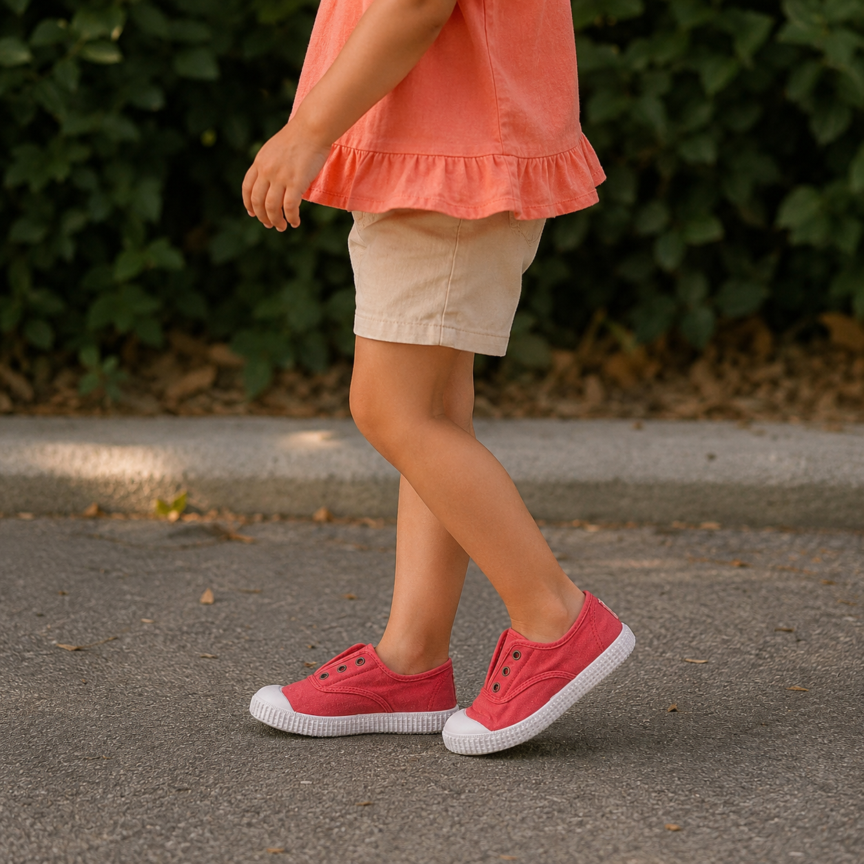 Victoria 106627 – Sneakers bambino in tela sostenibile con elastico - fucsia dalia - scarpe di qualità venduta a Milano da Pli-Pla