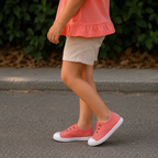 Victoria 106627 – Sneakers bambino in tela sostenibile con elastico - rosa frambuesa - scarpe di qualità venduta a Milano da Pli-Pla