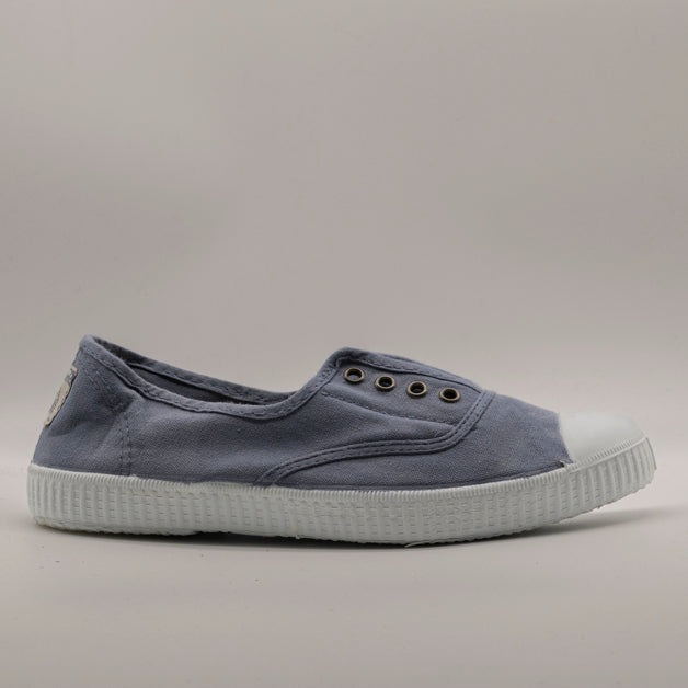 Victoria 106623 – Sneakers donna in tela sostenibile con elastico - blu Azul - scarpe di qualità venduta a Milano da Pli-Pla
