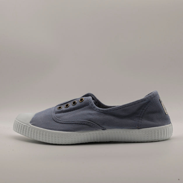 Victoria 106623 – Sneakers donna in tela sostenibile con elastico - blu Azul - scarpe di qualità venduta a Milano da Pli-Pla