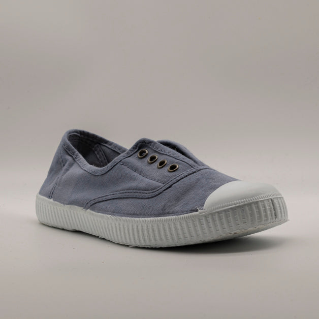 Victoria 106623 – Sneakers donna in tela sostenibile con elastico - blu Azul - scarpe di qualità venduta a Milano da Pli-Pla