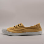 Victoria 106623 – Sneakers donna in tela sostenibile con elastico - giallo trigo - scarpe di qualità venduta a Milano da Pli-Pla
