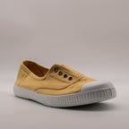 Victoria 106623 – Sneakers donna in tela sostenibile con elastico - giallo trigo - scarpe di qualità venduta a Milano da Pli-Pla