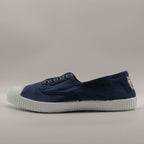 Victoria 106623 – Sneakers donna in tela sostenibile con elastico - blu marino - scarpe di qualità venduta a Milano da Pli-Pla