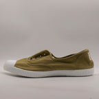 Victoria 106623 – Sneakers donna in tela sostenibile con elastico - verde oliva - scarpe di qualità venduta a Milano da Pli-Pla