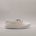 Victoria 106627 – Sneakers bambino in tela sostenibile con elastico - bianco - scarpe di qualità venduta a Milano da Pli-Pla