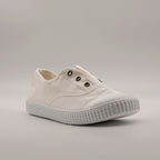 Victoria 106627 – Sneakers bambino in tela sostenibile con elastico - bianco - scarpe di qualità venduta a Milano da Pli-Pla