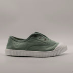 Victoria 106627 – Sneakers bambino in tela sostenibile con elastico - verde jade - scarpe di qualità venduta a Milano da Pli-Pla