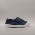 Victoria 106627 – Sneakers bambino in tela sostenibile con elastico - blu marino - scarpe di qualità venduta a Milano da Pli-Pla