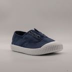 Victoria 106627 – Sneakers bambino in tela sostenibile con elastico - blu marino - scarpe di qualità venduta a Milano da Pli-Pla