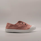 Victoria 106627 – Sneakers bambino in tela sostenibile con elastico - rosa nude - scarpe di qualità venduta a Milano da Pli-Pla