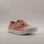 Victoria 106627 – Sneakers bambino in tela sostenibile con elastico - rosa nude - scarpe di qualità venduta a Milano da Pli-Pla