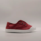 Victoria 106627 – Sneakers bambino in tela sostenibile con elastico - rosso - scarpe di qualità venduta a Milano da Pli-Pla