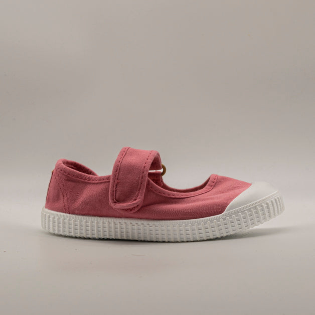 Victoria 136605 – Ballerine bambina in tela sostenibile con velcro frambuesa - scarpe di qualità venduta a Milano da Pli-Pla
