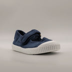 Victoria 136605 – Ballerine bambina in tela sostenibile con velcro blu marino - scarpe di qualità venduta a Milano da Pli-Pla