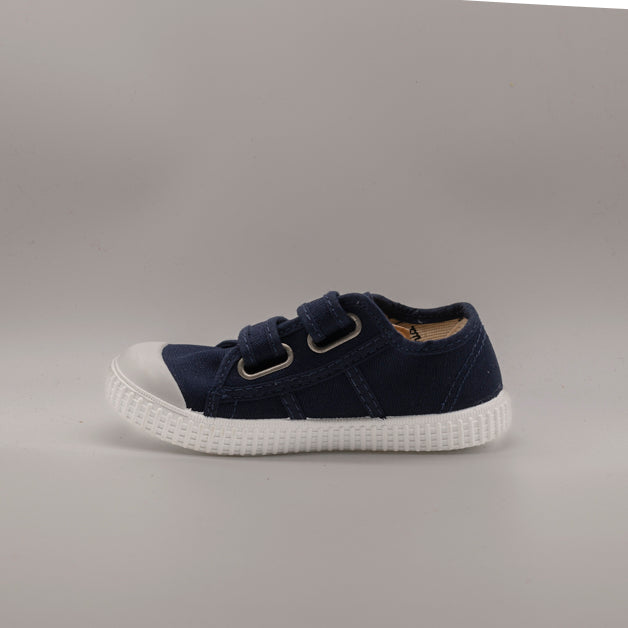 Victoria 136606 – sneakers in tela con doppio velcro per bambini - blu marino - scarpe di qualità venduta a Milano da Pli-Pla