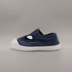 Victoria 136625 – sandali in tela due buchi per bambini con velcro - blu marino - scarpe di qualità venduta a Milano da Pli-Pla