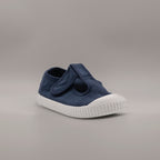 Victoria 136625 – sandali in tela due buchi per bambini con velcro - blu marino - scarpe di qualità venduta a Milano da Pli-Pla