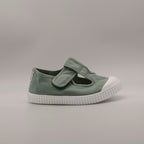 Victoria 136625 – sandali in tela due buchi per bambini con velcro - verde Jade - scarpe di qualità venduta a Milano da Pli-Pla