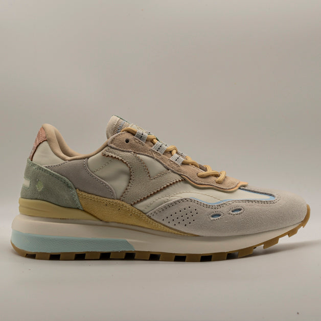 Victoria Luna 156116 – Sneakers donna multicolor con suola dentellata beige - scarpe di qualità venduta a Milano da Pli-Pla