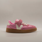 Victoria 256109 OSLO - Sneakers bambino con velcro e lacci elastici fucsia - scarpe di qualità venduta a Milano da Pli-Pla